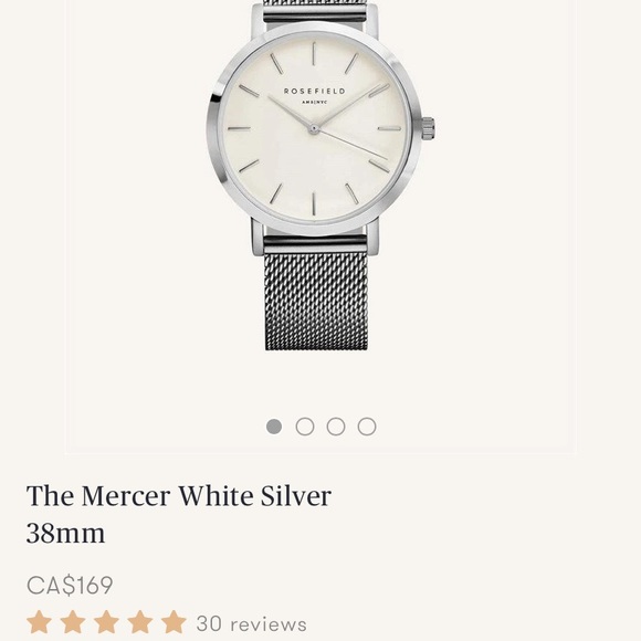 Rosefield Silver Mesh Watch Set GORGEOUS - Picture 4 of 8